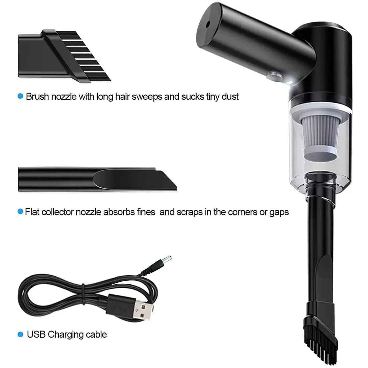 Wireless 3-in-1 Car Vacuum Cleaner